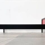 Double bed postmodern German vintage profile system by Elmar Flötotto for Flötotto.