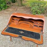 Louis xv period marquetry sloping desk, 18th century stamped criaerd