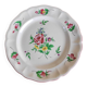 Large round dish KG Lunéville Reverbère, earthenware from the East, floral decoration.