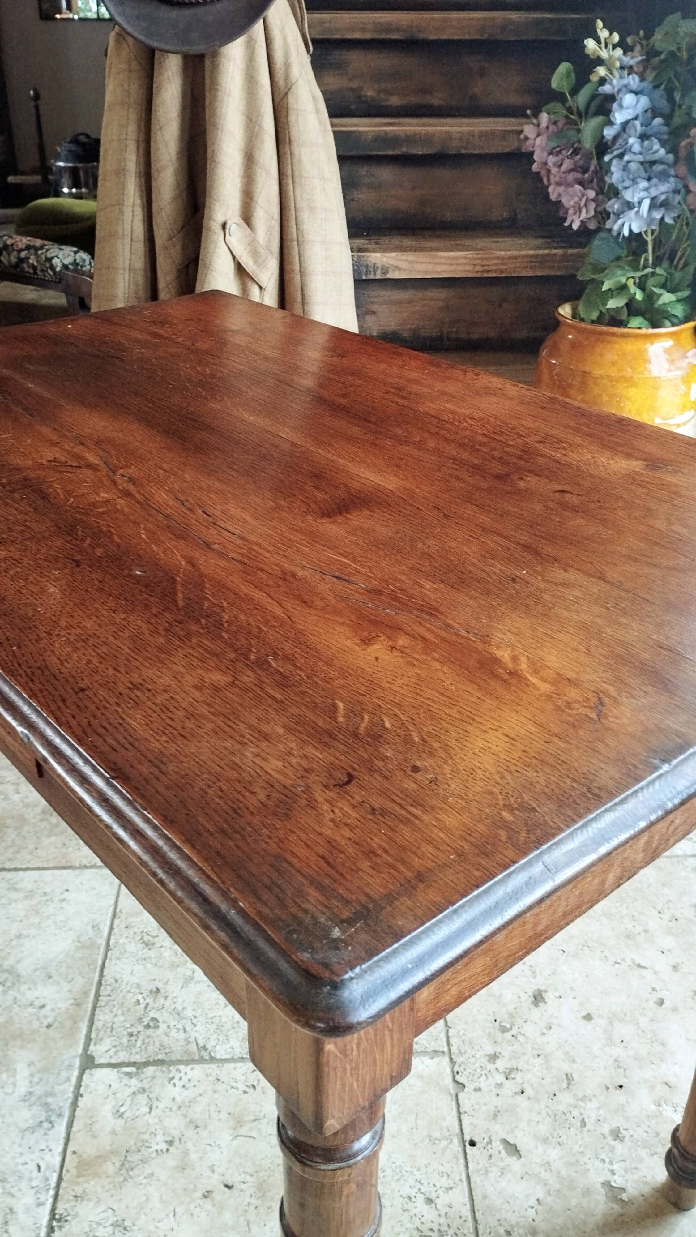 Early 20th century oak side table