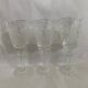 3 Verres en cristal sur pied pour vin blanc