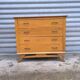 1960 compass foot chest of drawers