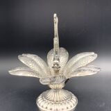 Fleuron - Christofle - Vintage caviar spoon display "Flower of Poseidon" in silver metal