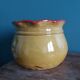 Planter, glazed terracotta flower pot, Provençal pottery