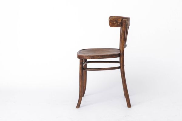 Chaise vintage années 1950 Allemagne, bois de hêtre, chaise en bois du milieu du siècle, salle à manger