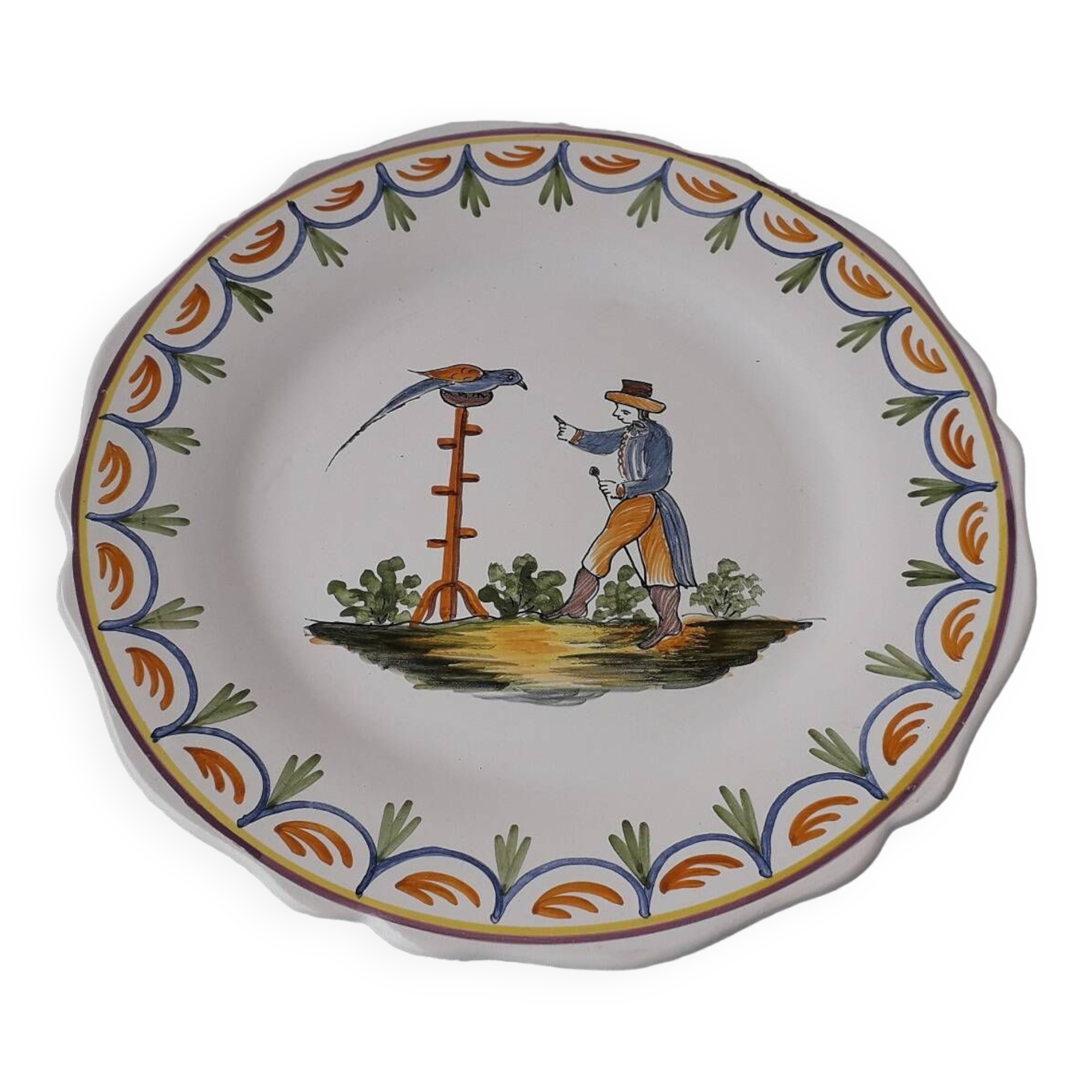 Decorative earthenware plate