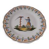 Decorative earthenware plate