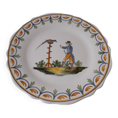 Decorative earthenware plate