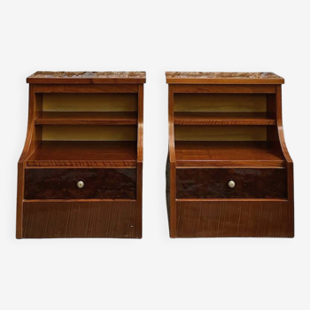 Pair of 70s bedside tables