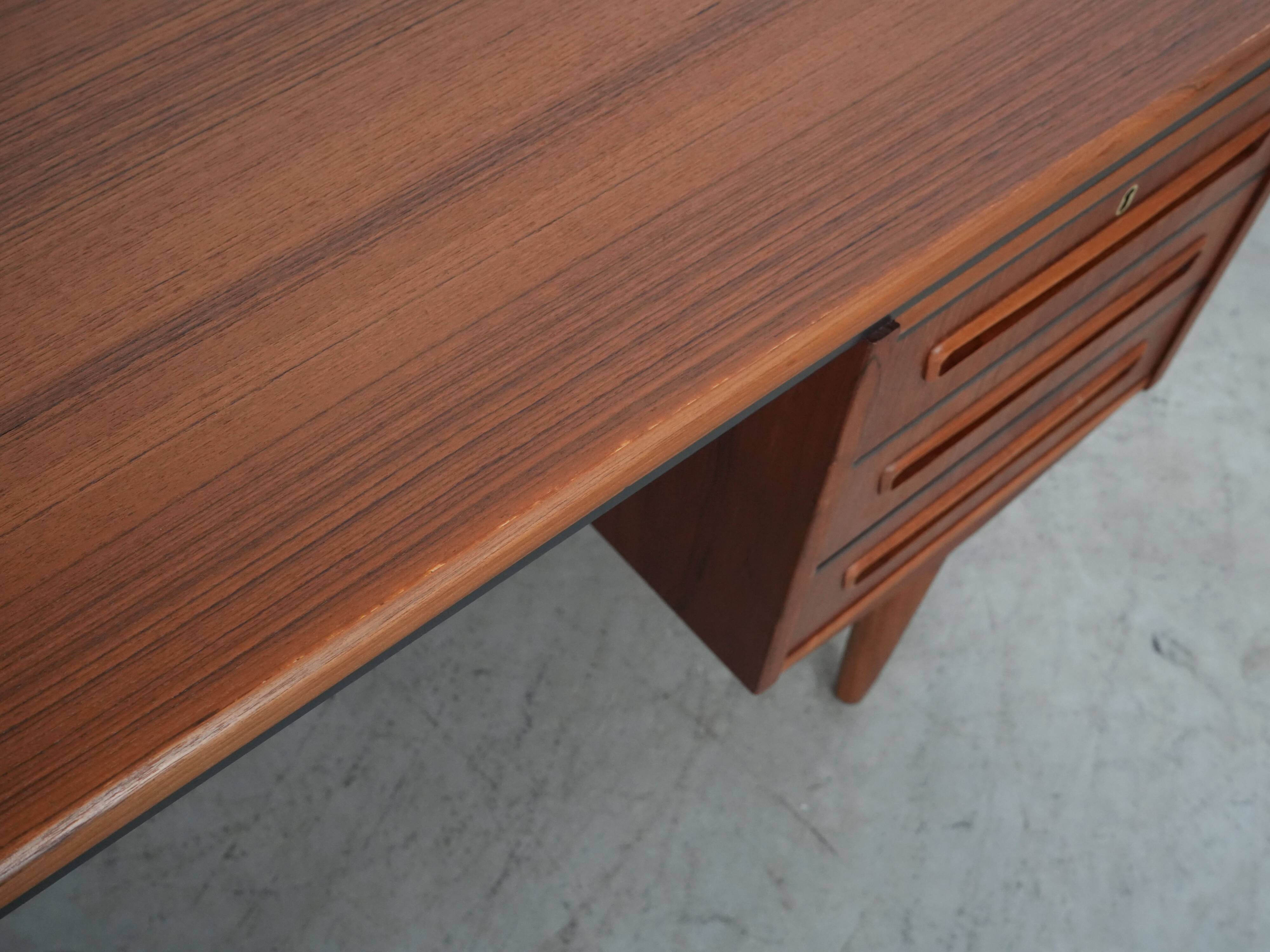 Teak desk, Danish design, 1960s, designer: J. Svenstrup