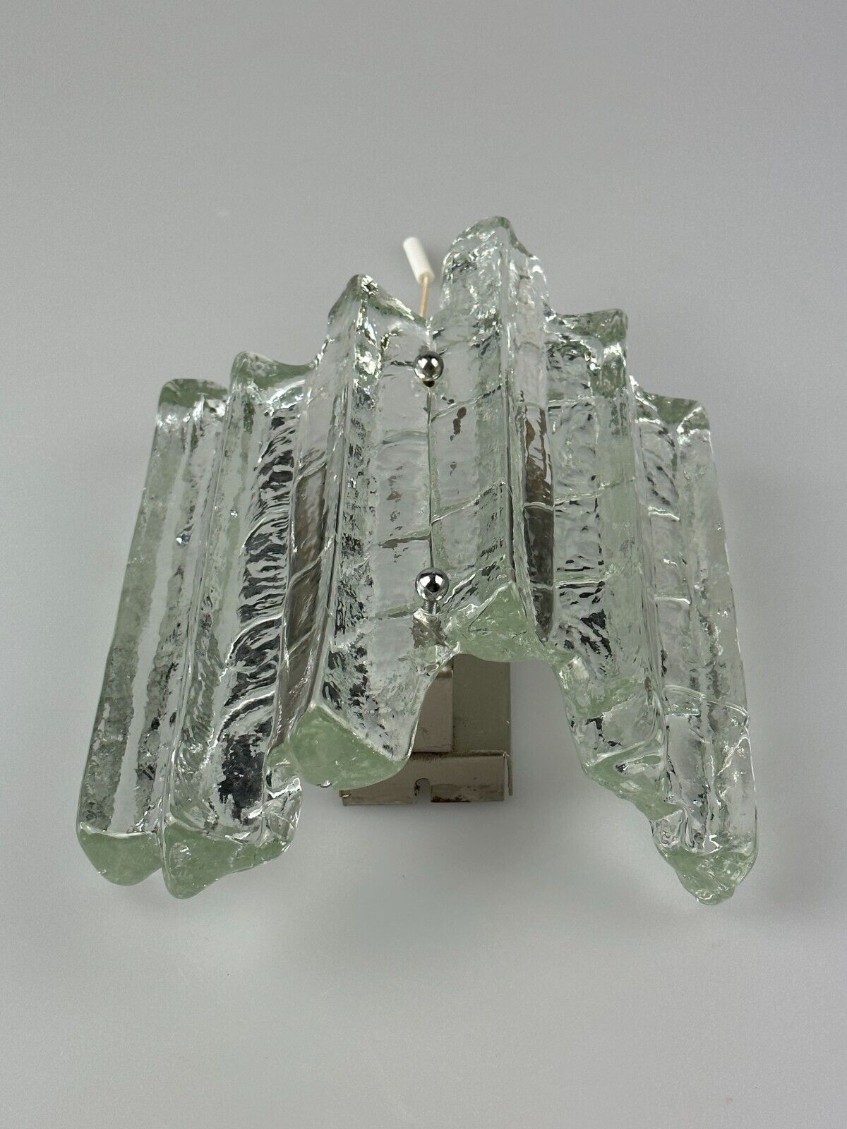 Wall lamp Wall Sconce Fischer Leuchten Germany Ice Glas Design