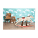 Wooden rocking horse