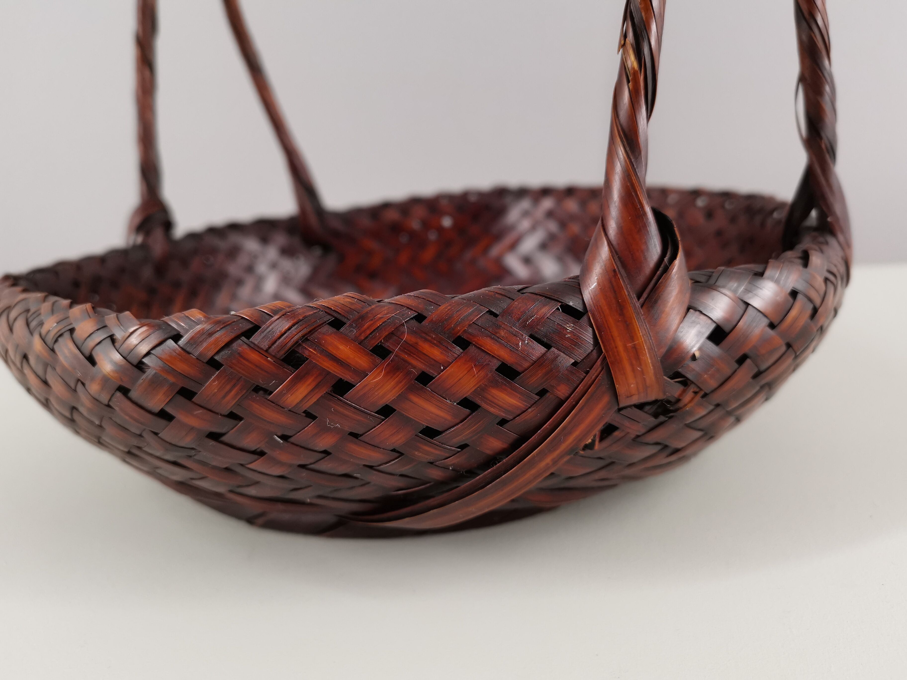 Japanese bamboo basket 1960