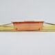 Mirror tray with diamond pattern made of brass and copper, 50