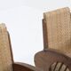 Ensemble de fauteuils en rotin tressé au design Art déco, années 1930, Italie