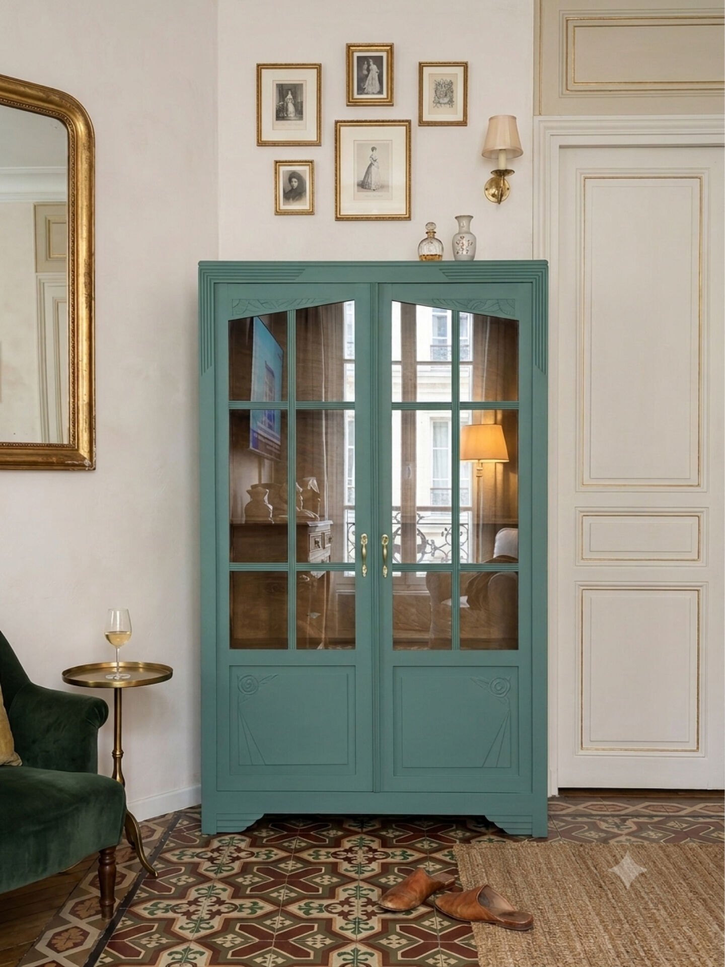 Art Deco display cabinet