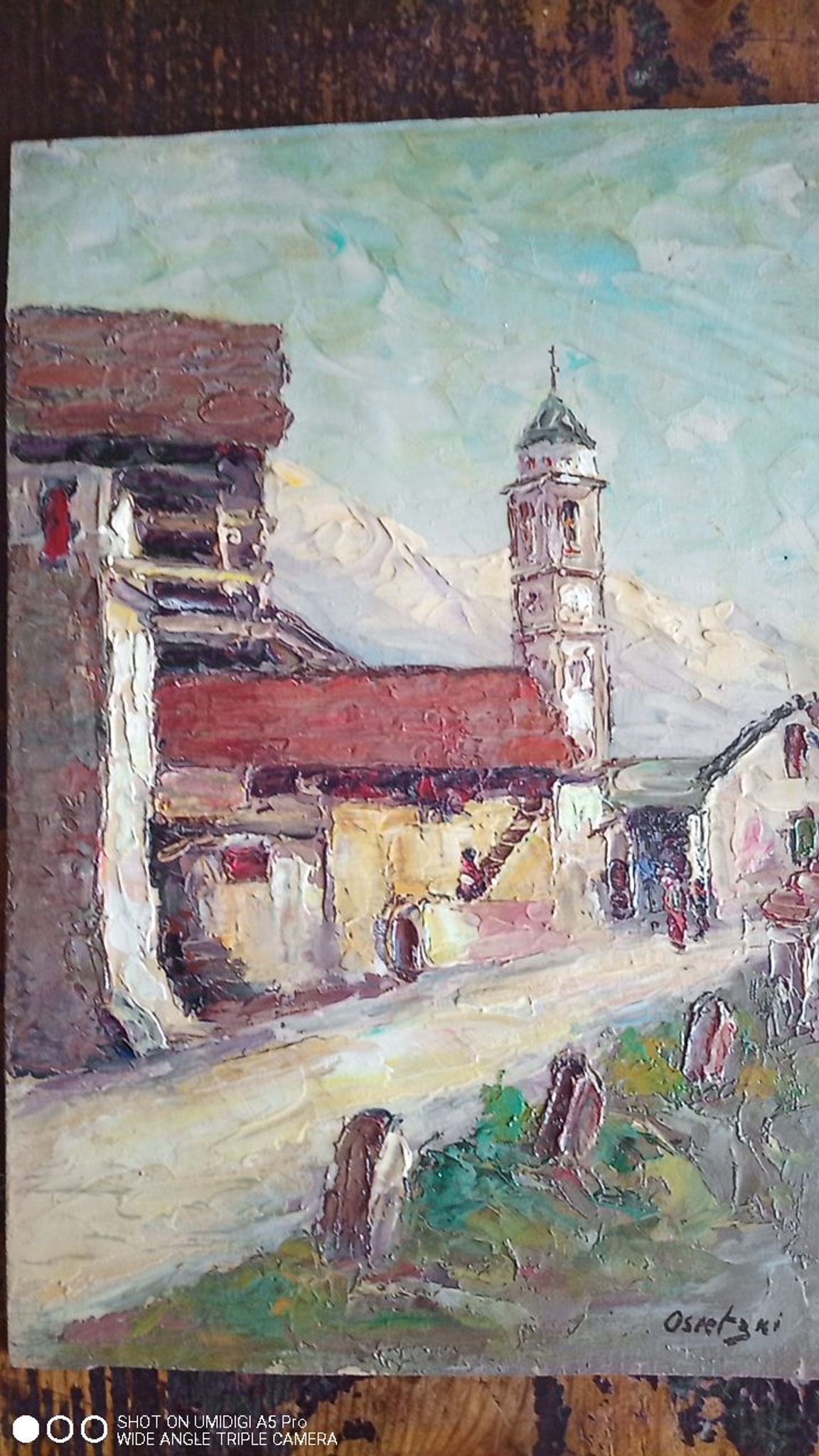Osietzki - huile sur panneau - 33 x 23 cm