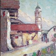 Osietzki - huile sur panneau - 33 x 23 cm
