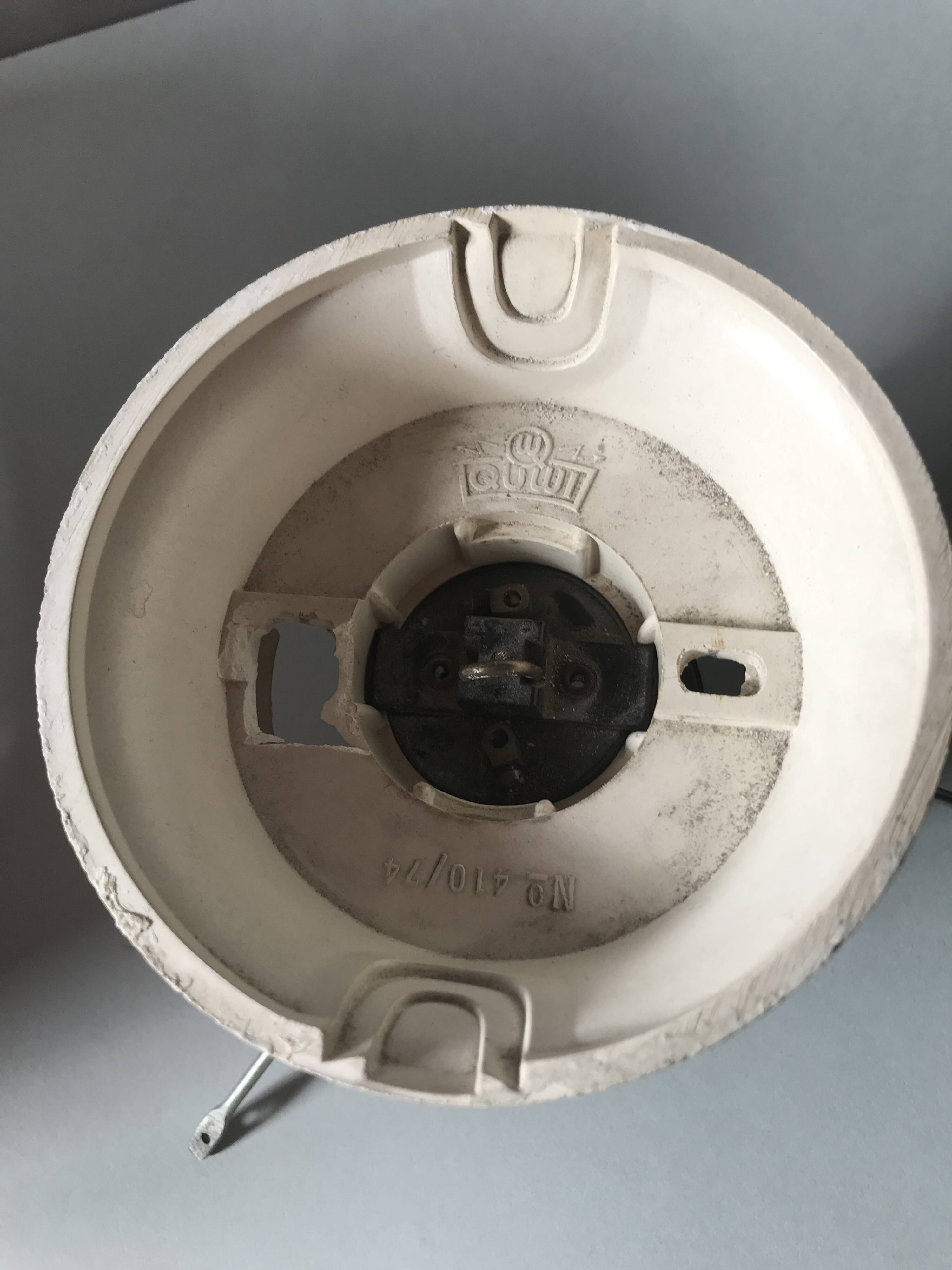 Scandinavian wooden pendant light, vintage circa 1960