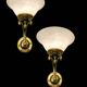 Large Brass Murano Glass Sconces Set of 2