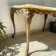 Table basse en marbre et bronze vintage