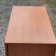 Vintage chest of drawers from the 50s/60s in golden mahogany 4 drawers feet bobbin