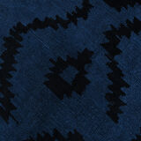 Navy Blue Hemp Carpet Rug,293x219Cm