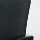 Vintage black fabric bauhaus office chair, 90s