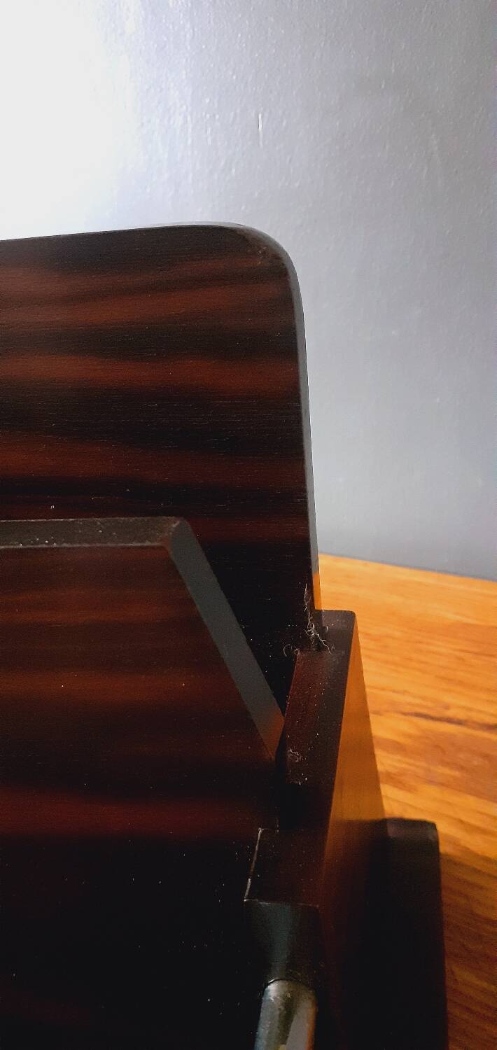 Art Deco Mail Rack 1930 Macassar ebony