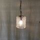 Glass and gilded metal suspension - mid 20th century