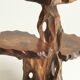 Wooden tree trunk organic carved plant stand side table, 1950s.