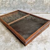 Vitrine de table d'exposition ancienne