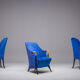 Italian alcantara project Armchairs by Umberto Asnago for Giorgetti/Progetti, 1980s