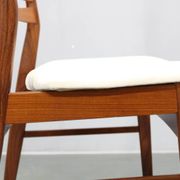 Set of six Danish mid-century teak dining chairs, Denmark, 1960s