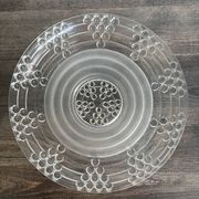 Vintage Art Deco pressed glass plate