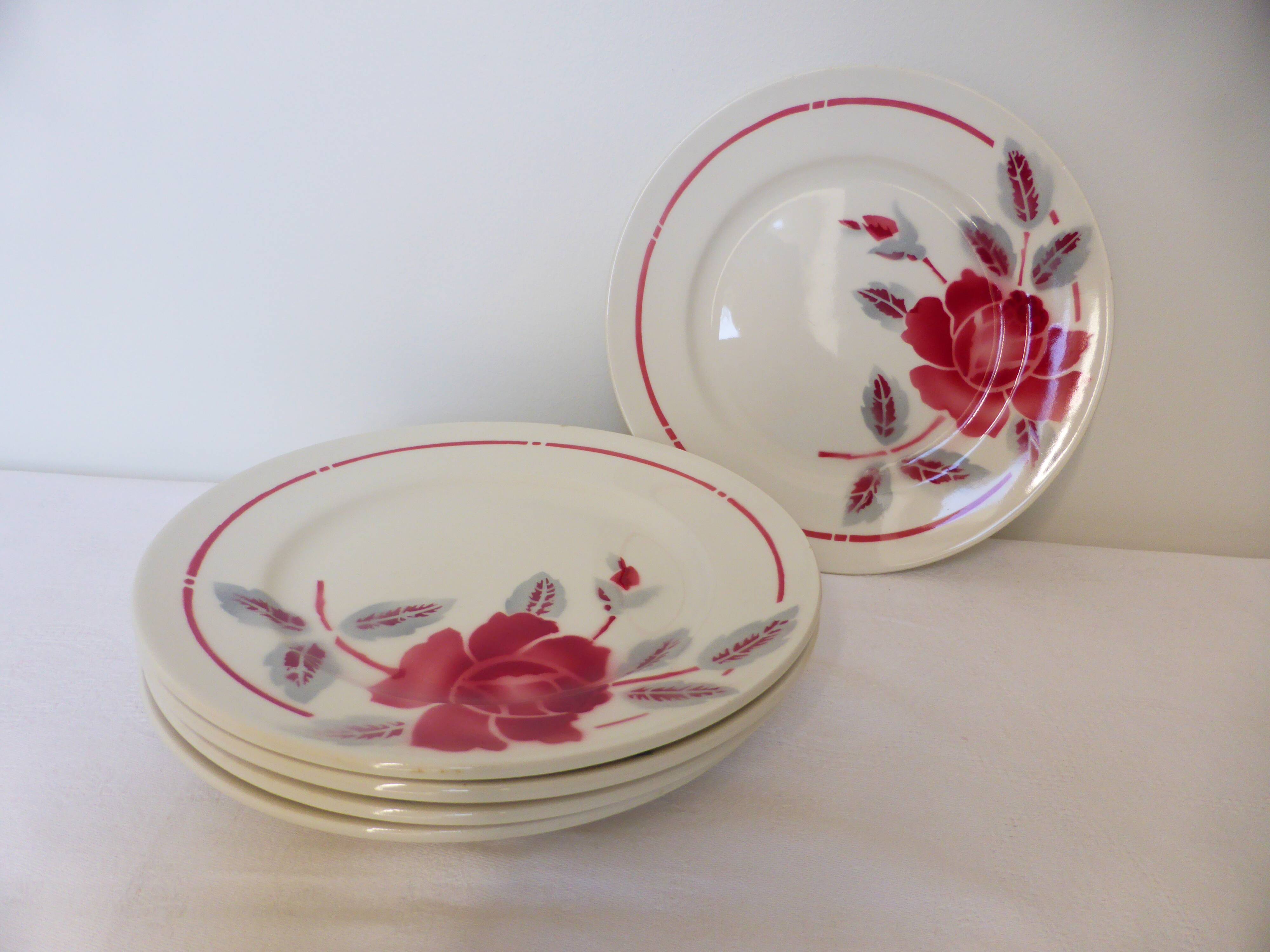 5 assiettes dessert vintage du Moulin des Loups et Orchies (210674)