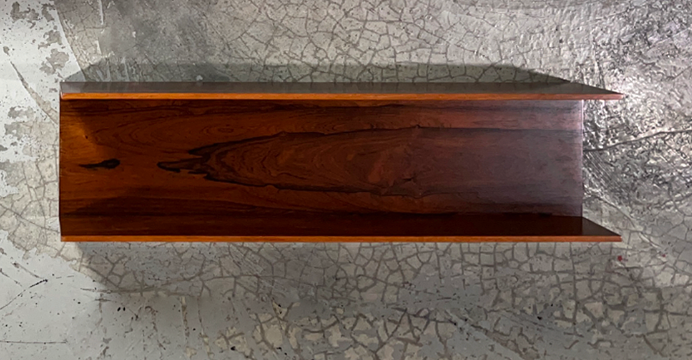 Wall shelf by Walter Wirz for Wilhelm Renz, 60s. Rosewood