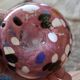 Speckled blown vase by Briot