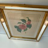 Table camellia mirror frame
