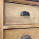 XXL solid oak counter sideboard