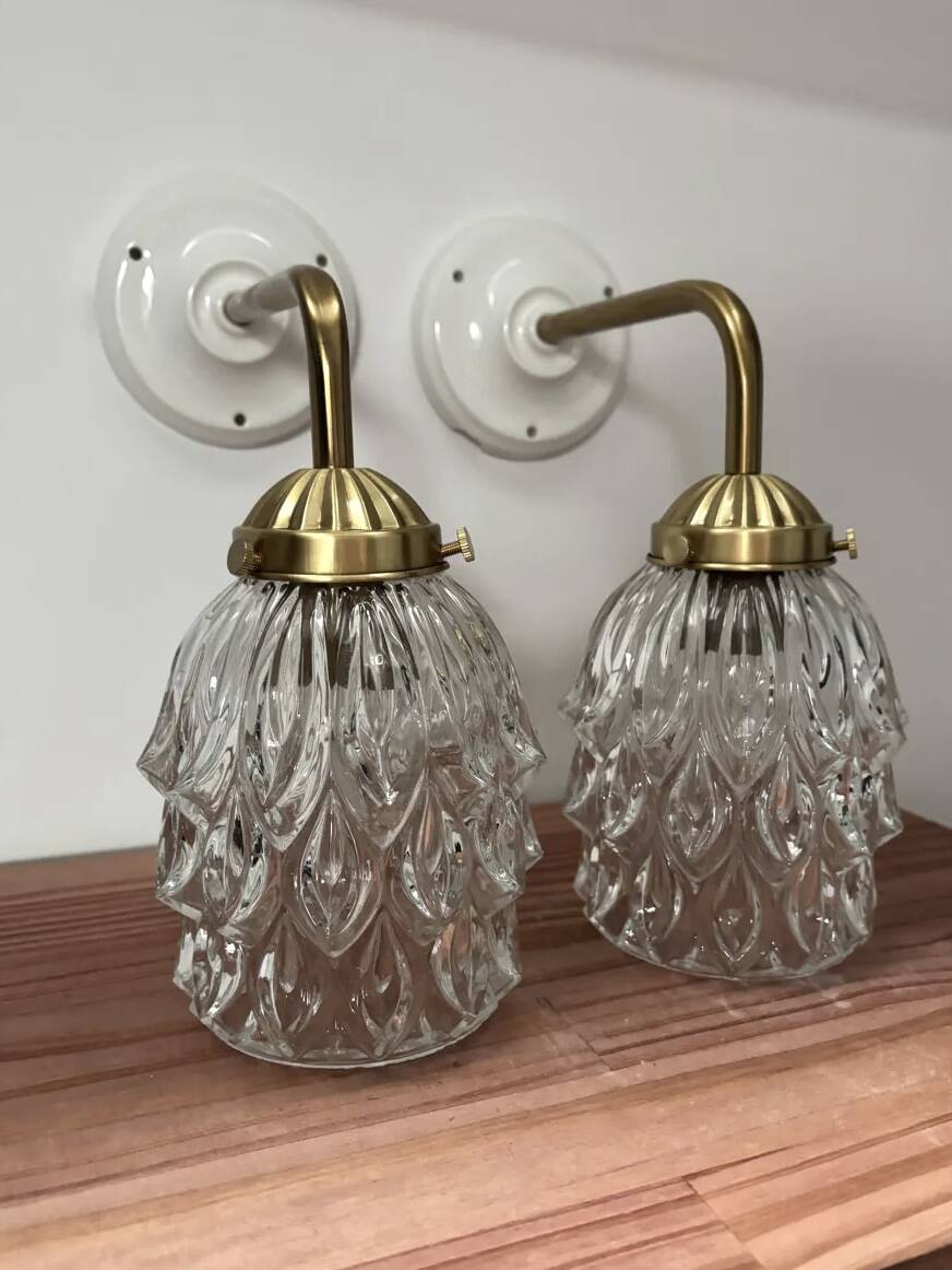 Pair of vintage wall sconces