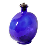 Mid-century Glass Bottle with Coin Cork / Ruda Glasbruk / Sweden / 1970s