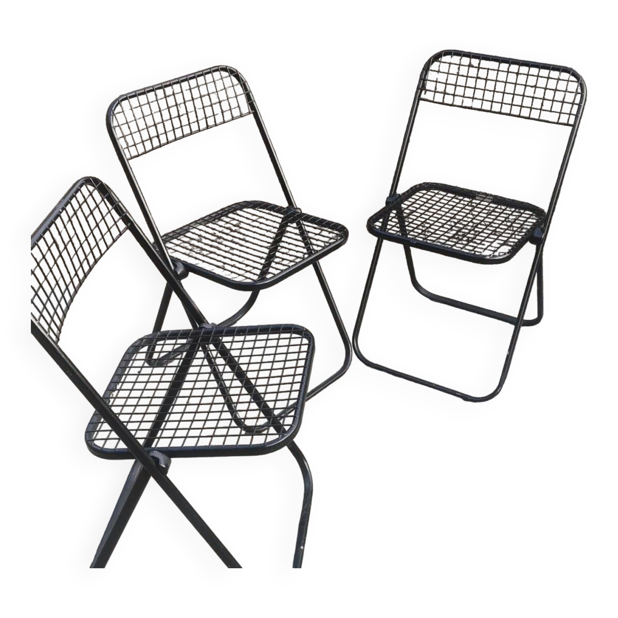 Italian design folding chairs from the 70s