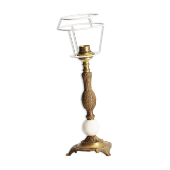 Pied de lampe en laiton vintage