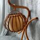 Applique en rotin années 50-60 design louis sognot