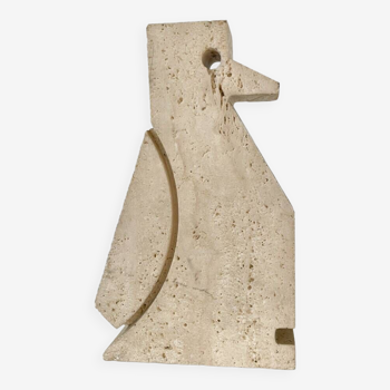 Penguin Travertine Sculpture by Fratelli Mannelli, Italy,  1970s