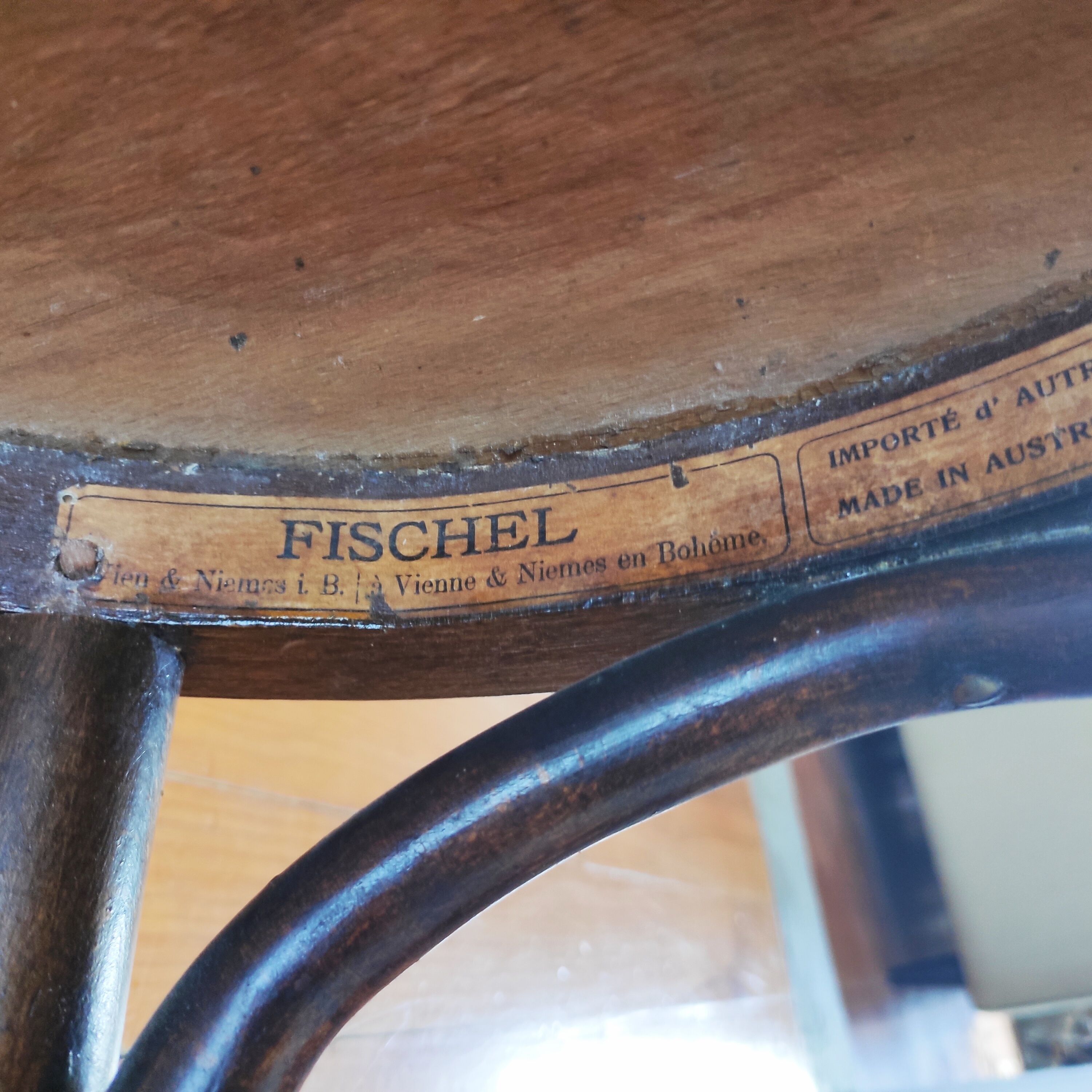 Antique chair of bistro fischel