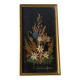 Ancien tableau cadre fleurs séchées vintage