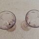 2 stemmed glasses early 20th