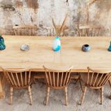 Table de ferme en orme